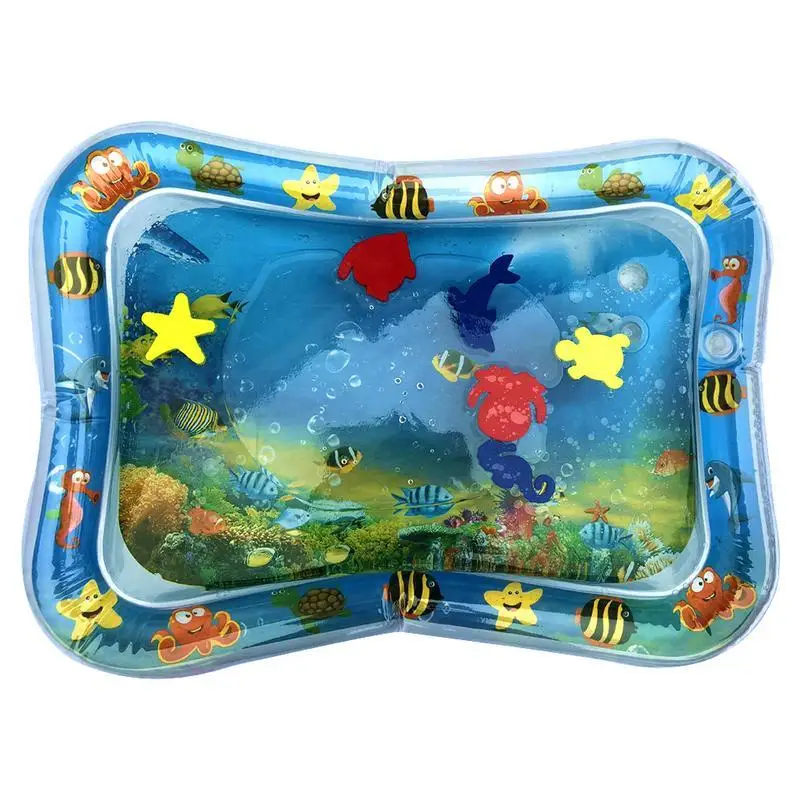 

Inflatable Baby Water Mat Infant Tummy Time Play Mat Toddler Fun Activity Play Center For Sensory Stimulation Motor Skills
