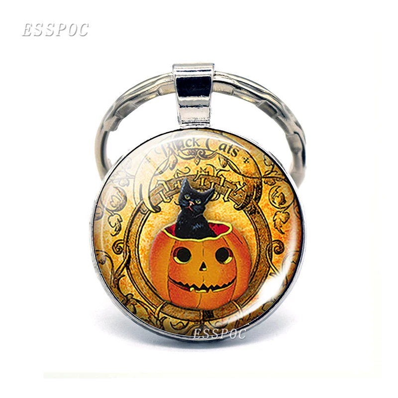 Украшения с ведьмой и вороном украшения Samhain Хэллоуин стеклянный кабошон купол