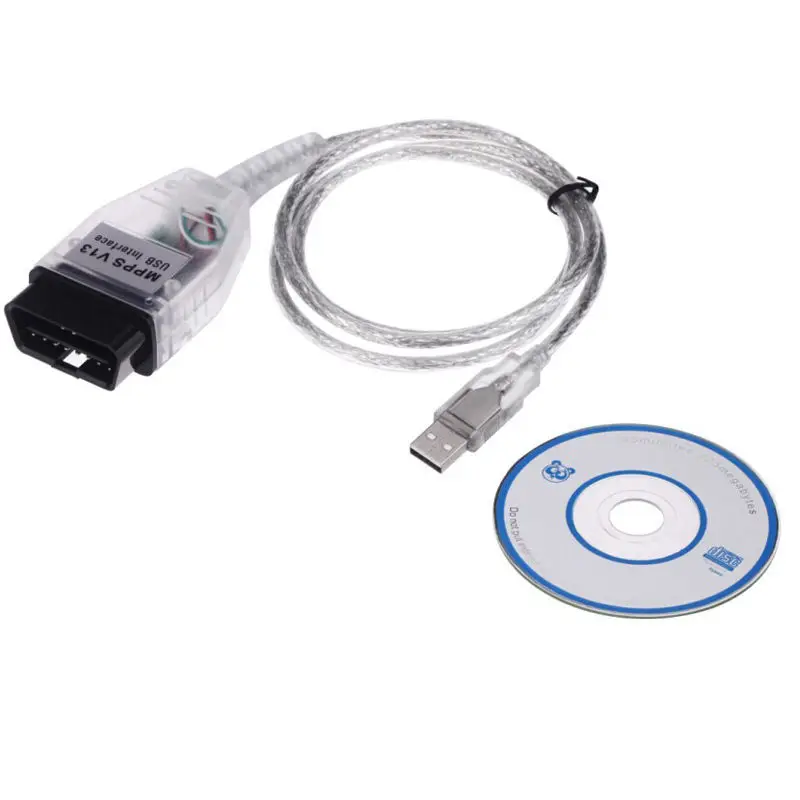 

MPPS K+CAN V13 Chip Tuning OBD2 OBD Cable Power Auto ECU Tuning Car Remap Diagnostic Cable Programming
