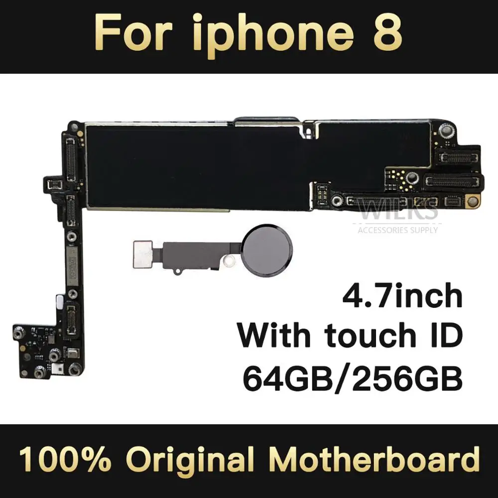 Для iphone 8 материнская плата без/с Touch ID оригинальная разблокированная для логика с