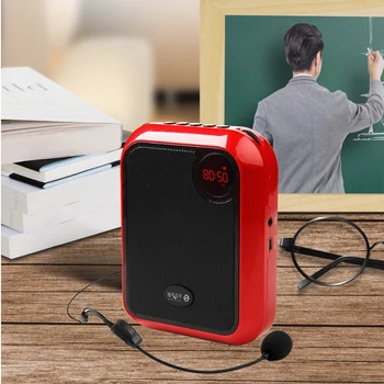 

T200 Portable Amplifier Megaphone Booster With Wired Microphone Loudspeaker Portable Speaker 10W For Teacher Guider Trainer