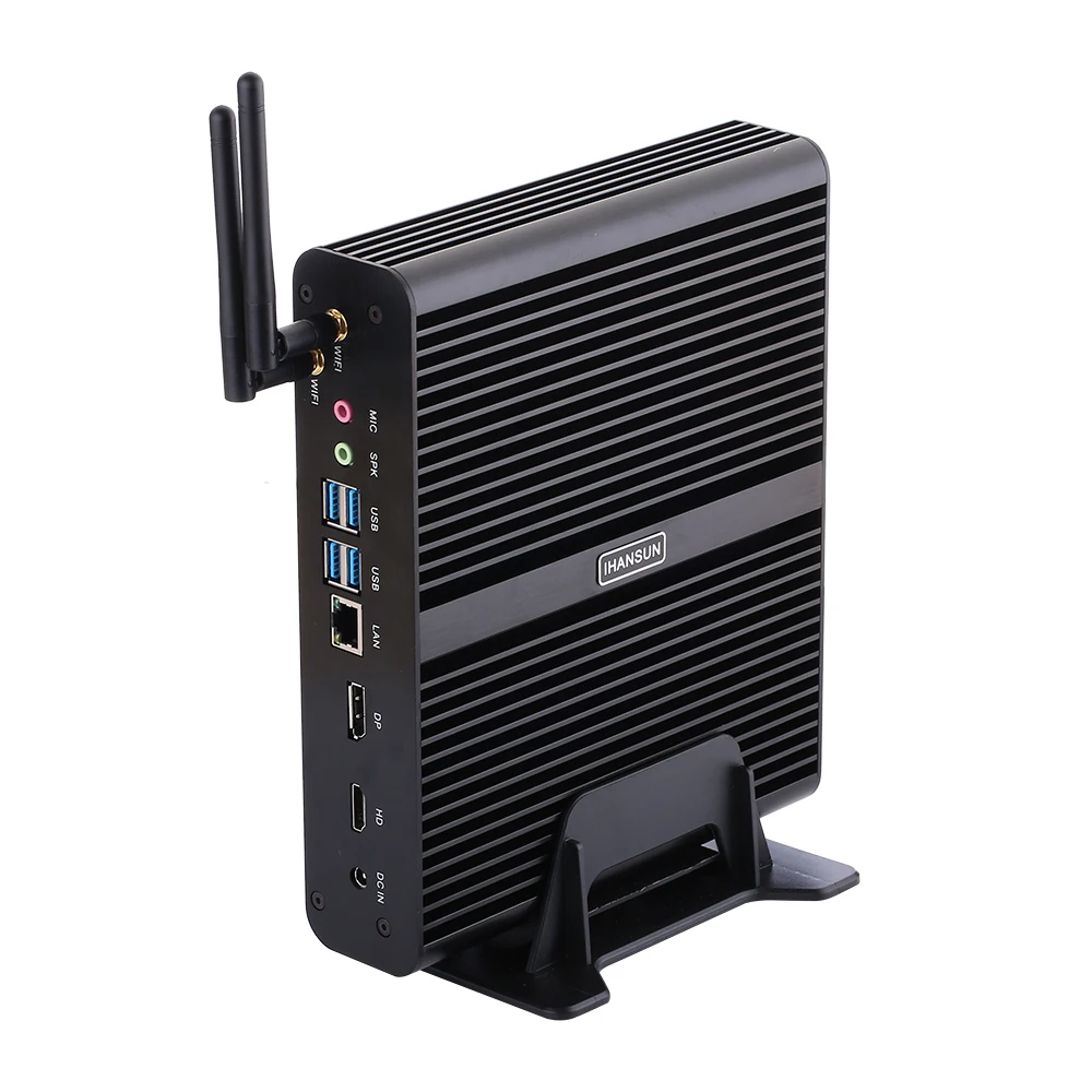 Hunsn 4K Fanless Mini Pc, Bm14, Intel 10 Cores I7 1255u, Desktop Computer, Server,Windows 11/Ubuntu, Wifi, Dp, Hd, 2usb3.0, 6usb2.0, Lan