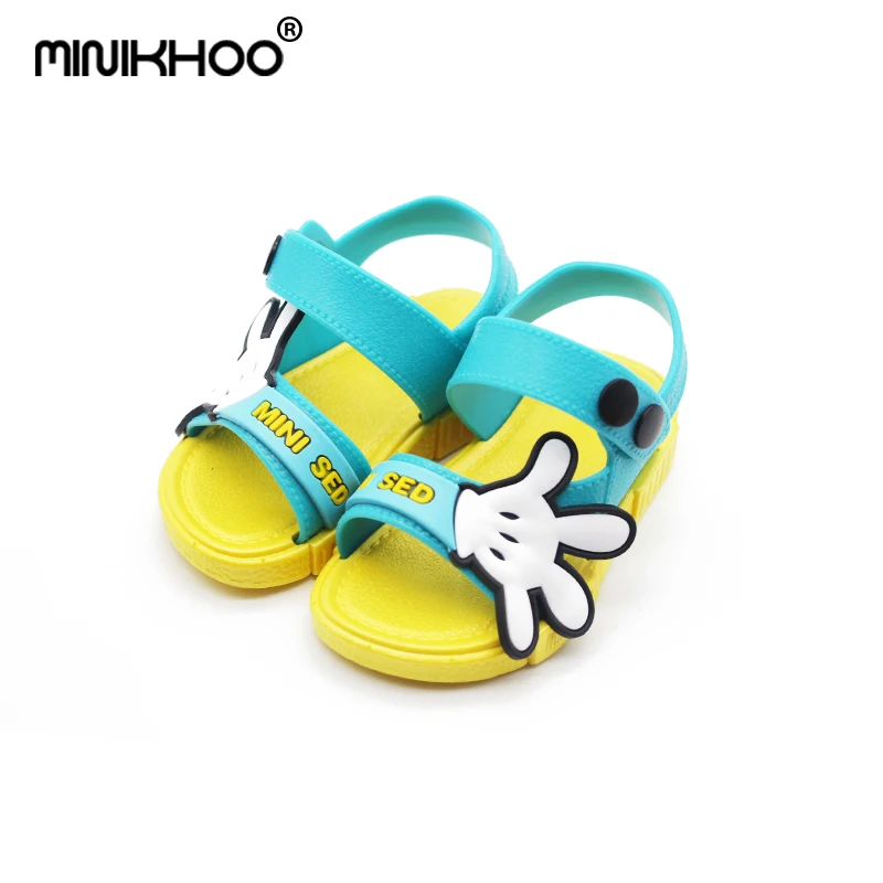 

Mini Melissa Summer Mickey Palm Comfortable Brand Girl Sandals Fashion Girl Baby Jelly Sandals Breathable Boys Sandals 11cm-16cm
