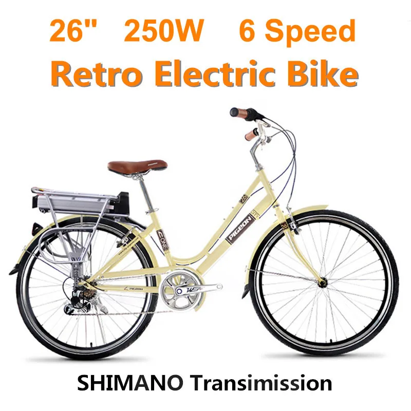 Flash Deal Speed 250 W / 15ah 10.4 36 V Lithium Battery Electric Bicycle Electric Bicycle And Bicycle Retro Intelligent Anti-theft System 0