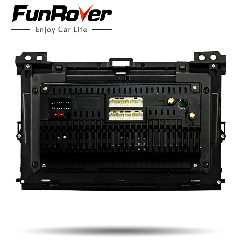 FUNROVER 2.5D+ ips android 9,0 2 din Автомобильный Радио dvd мультимедиа для Toyota Prado 120 Land Cruiser 2004-2009 gps навигационная система