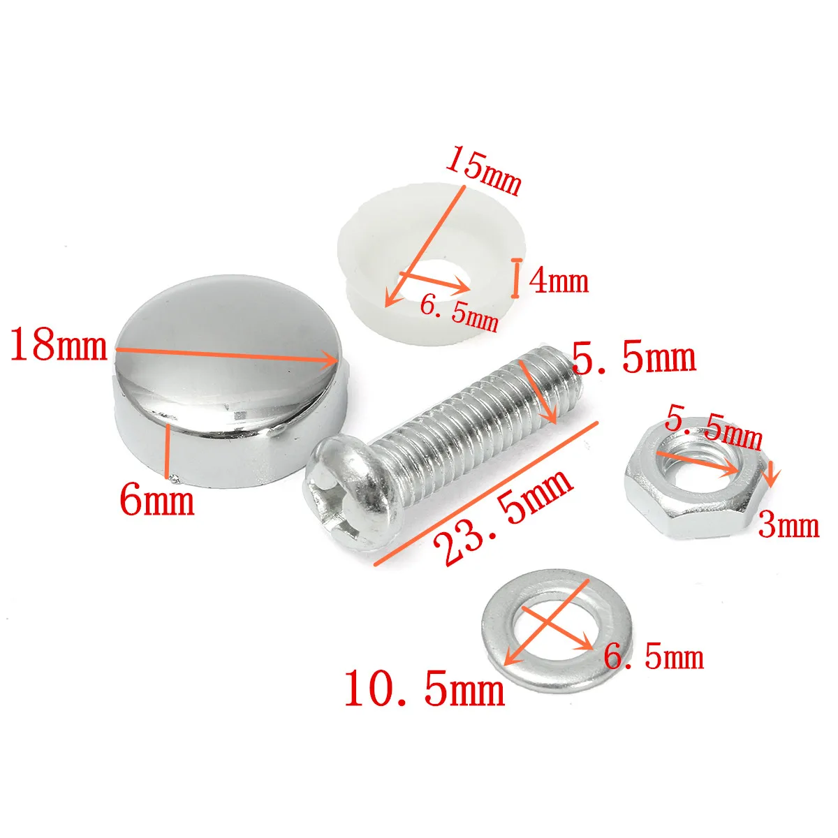 4 шт. пластиковые и металлические универсальные автомобильные крышки для номерного знака, защитные болты для автомобиля, грузовика, хромированные