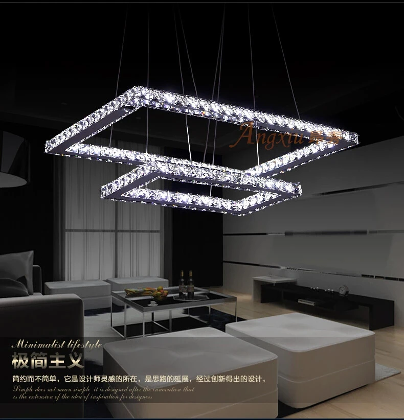 

Fashion High Power Led Crystal Chandeliers Quality Stainless Steel Crystal Chandelier Led Lamps K9 Led Lustre Light Chandeliers