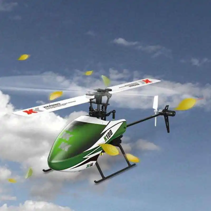 Upgrede 2019 XK K100 Falcom 6CH Flybarless 3D6G система RC вертолет BNF без передатчика для мальчиков