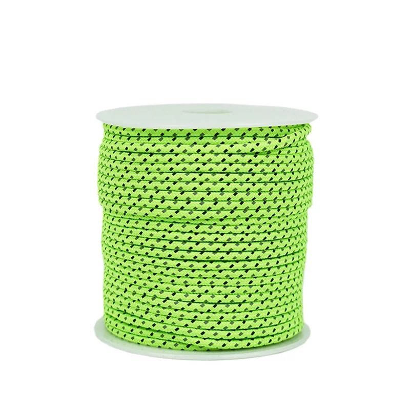 

1*Climbing rope Reflective Outdoor Camping Tent Rope Runners Climbing Rope Fluorescent Green