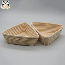 Лучшая корзина для ферментации banneton форма для хлеба ротанговая миска тканевая крышка корзина для ферментации треугольник ферментация синий