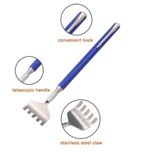 Профессиональный телескопическая из нержавеющей стали Массажная чесалка для спины телескопическая указка Форма тела Массажная палка для чесания спины