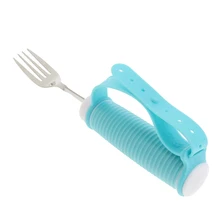 Swivel Fork Adaptive Utensils for Elderly Arthritis Shaking Hands Disabled Kitchen Aid for Eating