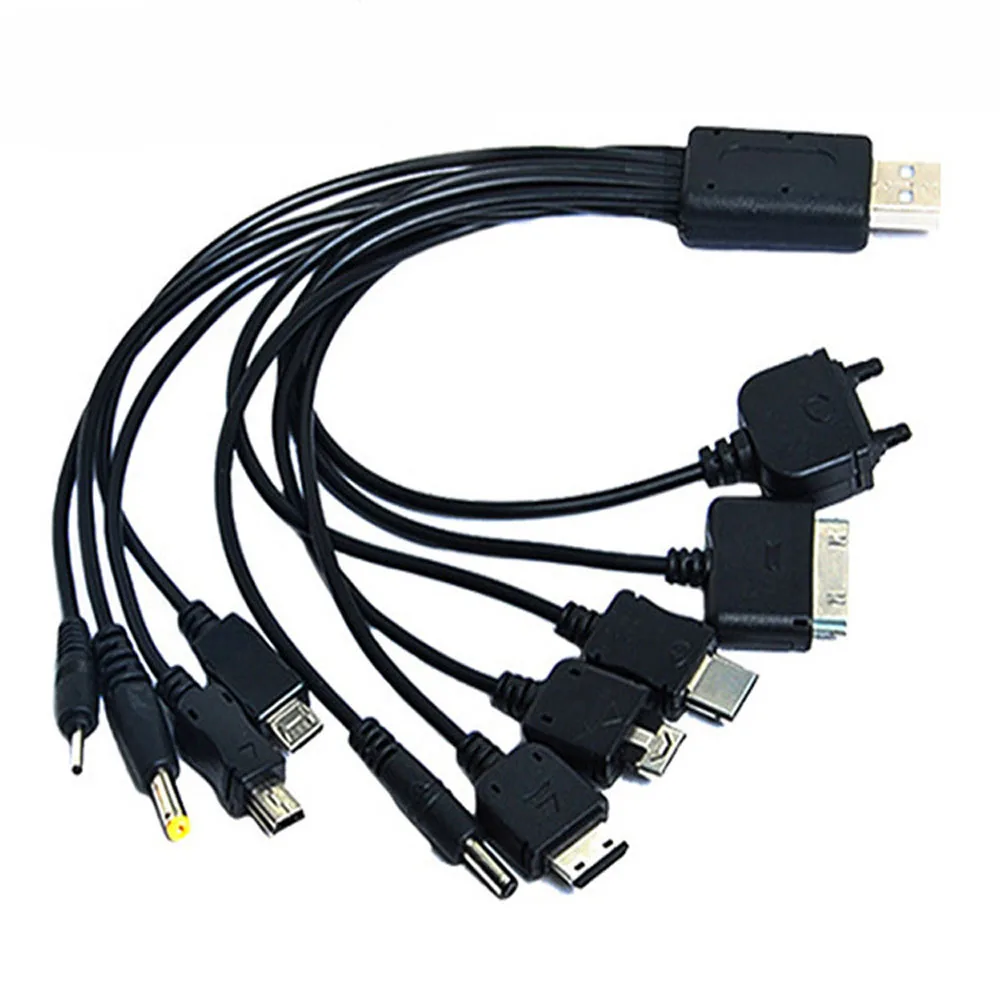 10 в 1 Многофункциональный USB кабель для передачи данных для iPod Motorola Nokia samsung LG sony Ericsson Бытовая электроника кабели для передачи данных
