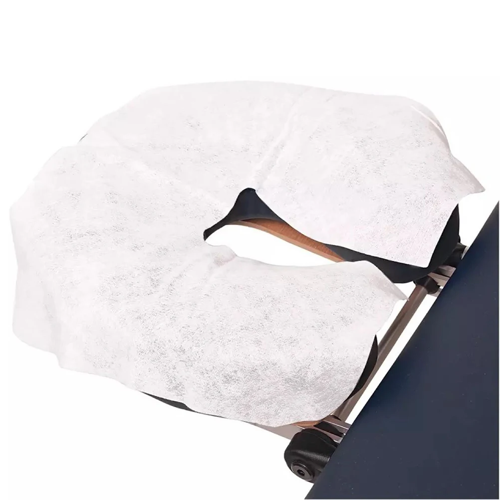 

100Pcs Disposable Massage Face Cradle Cover Soft Non-Sticking Face Rest Covers
