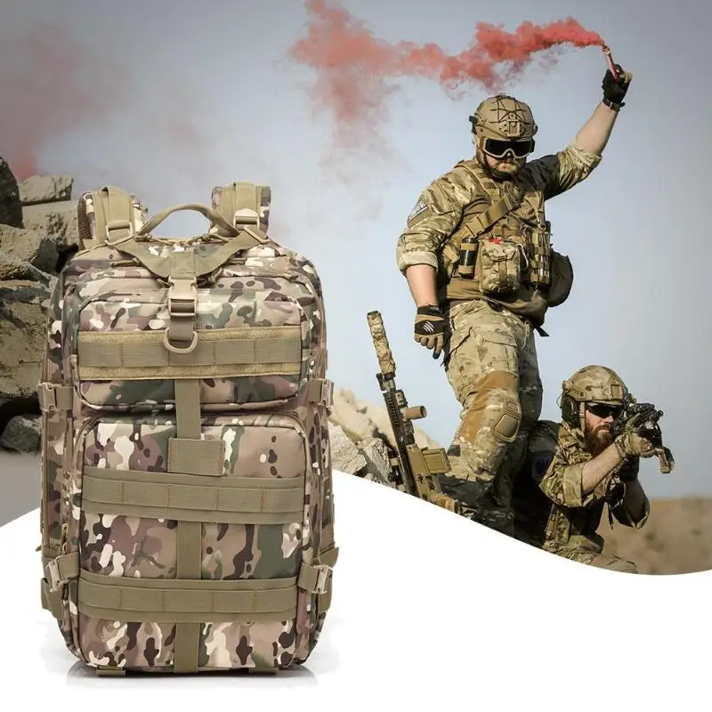 

BL047 3P 45L Outdoor Marching Knapsack Tactical Backpack Oxford Bag CP Camouflage Sport Climbing Hiking Storage Bag Equipment