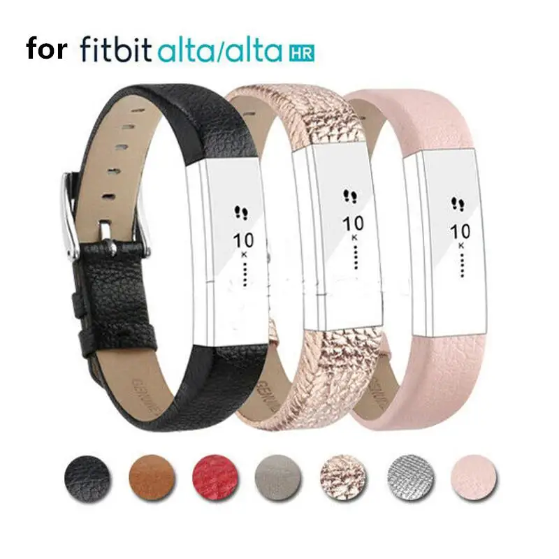 

For Fitbit Alta / Alta HR Genuine Leather Watch Replacement Band Wrist Strap R20