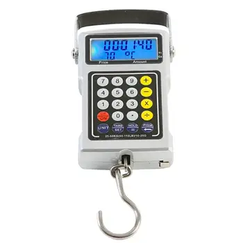 

promotion 7 in 1 Digital Pocket Multi-function Fish Hook 20g 50kg Hanging , LCD Display