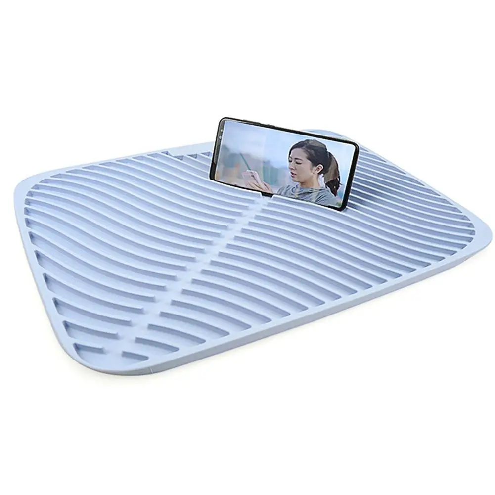 

Dish Drying Mat Heat Resistant Silicone Tableware Dishwaser Safe Pad Dinnerware Table Mat Placemat
