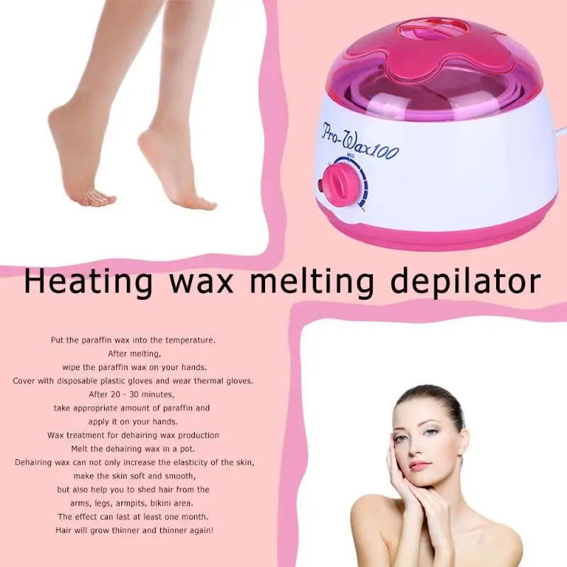  500cc Paraffin Hard Wax Machine Hot Paraffin Wax Warmer Heater Depilatory Wax Bean Hair Removal Too