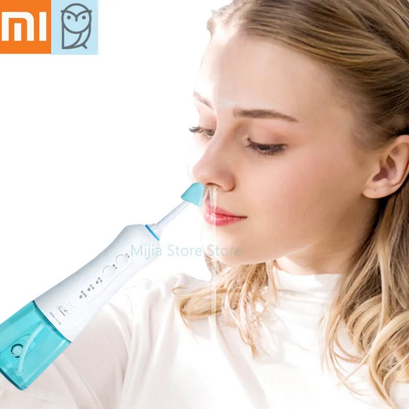 

Xiaomi Miaomiaoce Electric Nasal Irrigator Washing 360 degrees Rotation Clean Nose Allergic Rhinitis Nasal Congestion Sneeze H20