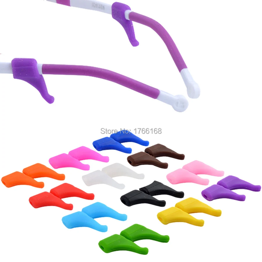 100 пар = 200 штук, детские очки для взрослых, противоскользящие ушные крючки, держатель для ушей, аксессуары для очков