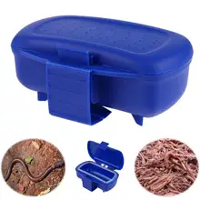 ПВХ Толстая пластиковая наживка для рыбы червь земляной приманки ящик для хранения снастей