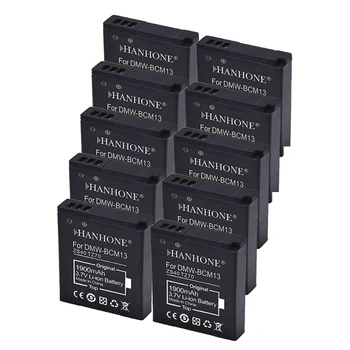 

10PCS 1900mAh DMW-BCM13 DMW-BCM13E BCM13 Battery For Panasonic Lumix ZS40 TZ37 ZS50 TZ41 ZS27 TZ60 ZS45 DMC-ZS45 TZ57 ZS30 TZ70
