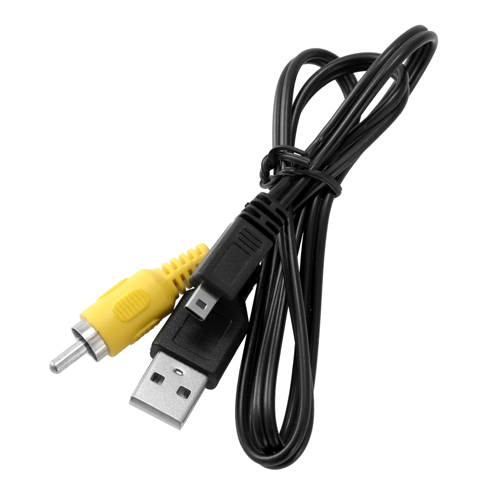 

DV Mini Camera 2 in 1 Sports Camera Transimission Data Cable Charging Cable USB Data Line Action Camera Leads AV Cable