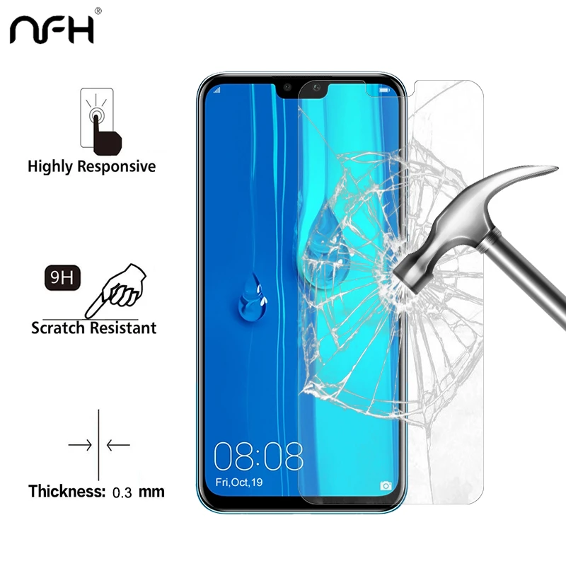 Закаленное стекло премиум класса 2 5 D для Huawei Y9 (2019) шт. защитная пленка экрана на Y