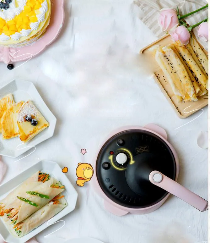

Electric Crepe Maker Pizza Pancake Machine Non-stick Griddle Baking Pan Cake Machine Kitchen Cooking Tools Crepe