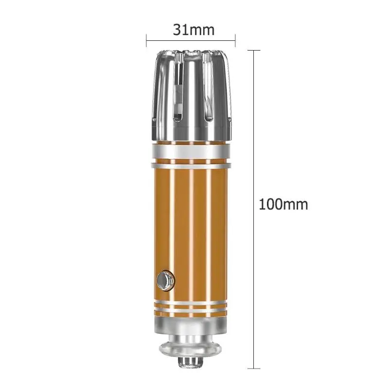 Автомобильный очиститель воздуха, ионизатор-воздухоочиститель, освежитель воздуха, очиститель запаха, подходит для автомобиля, спальни, черный/серый/золотой/серебристый