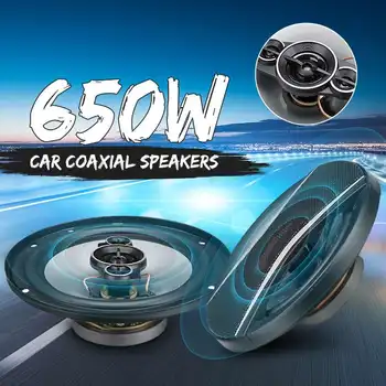 

2pcs 6 Inch 650W Car HiFi Coaxial Speaker Vehicle Door Auto Audio Music Stereo Full Range Frequency Speakers for Cars