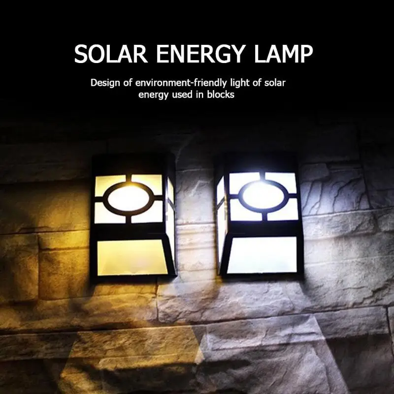 

Waterproof LED Solar Wall Lamp Path Light Outdoor Garden Fence Yard Lamps