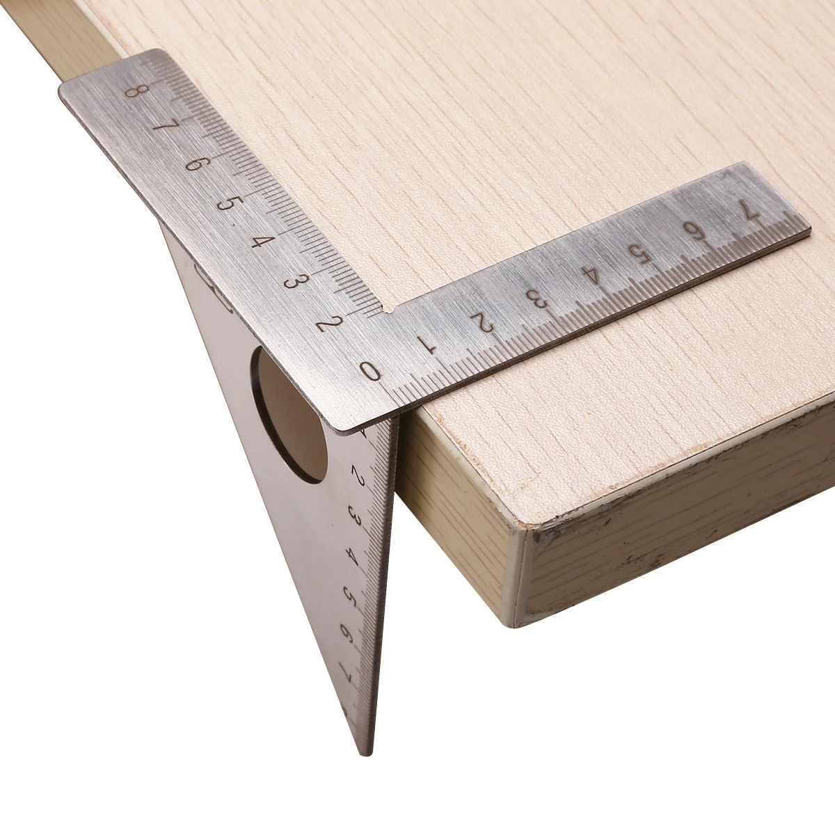 

Stainless Steel Woodworking Ruler Square Layout Miter Triangle Rafter 45 Degree 90 Degree Metric Gauge