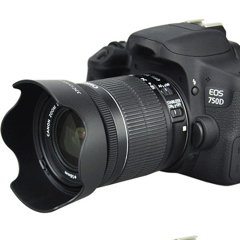Расширитель окуляра 58 мм для Canon 80D 100D 200D 700D 750D 760D 18 55 аксессуары цифровой