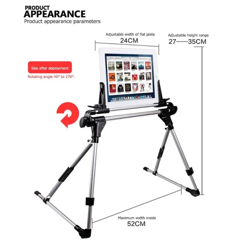 Tablet Stand Phone Holder Adjustable Lazy Bed Floor Desk Foldable Bracket Universal Stand Desk Hold