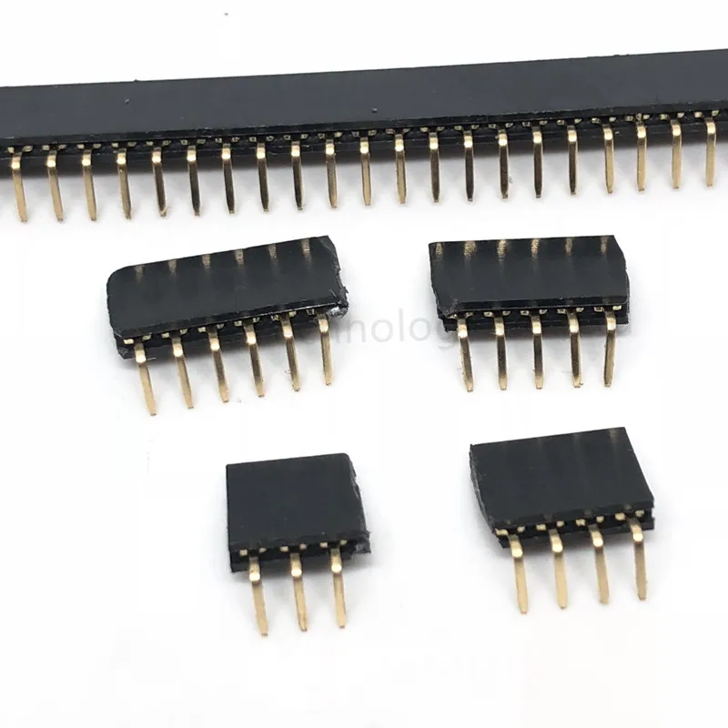 2 54 мм R/A Однорядный гнездовой разъем ~ 40P PCB плата прямоугольный штырьковый