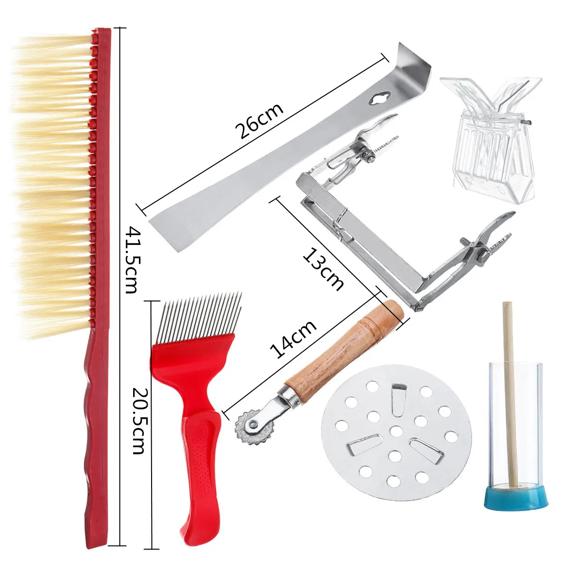 Cena Zestaw podkurzaczka pszczelarska ze stali nierdzewnej osłona termiczna skrobak ochronny zestaw narzędzi zestaw akcesoriów pszczelarskich 8 w 1