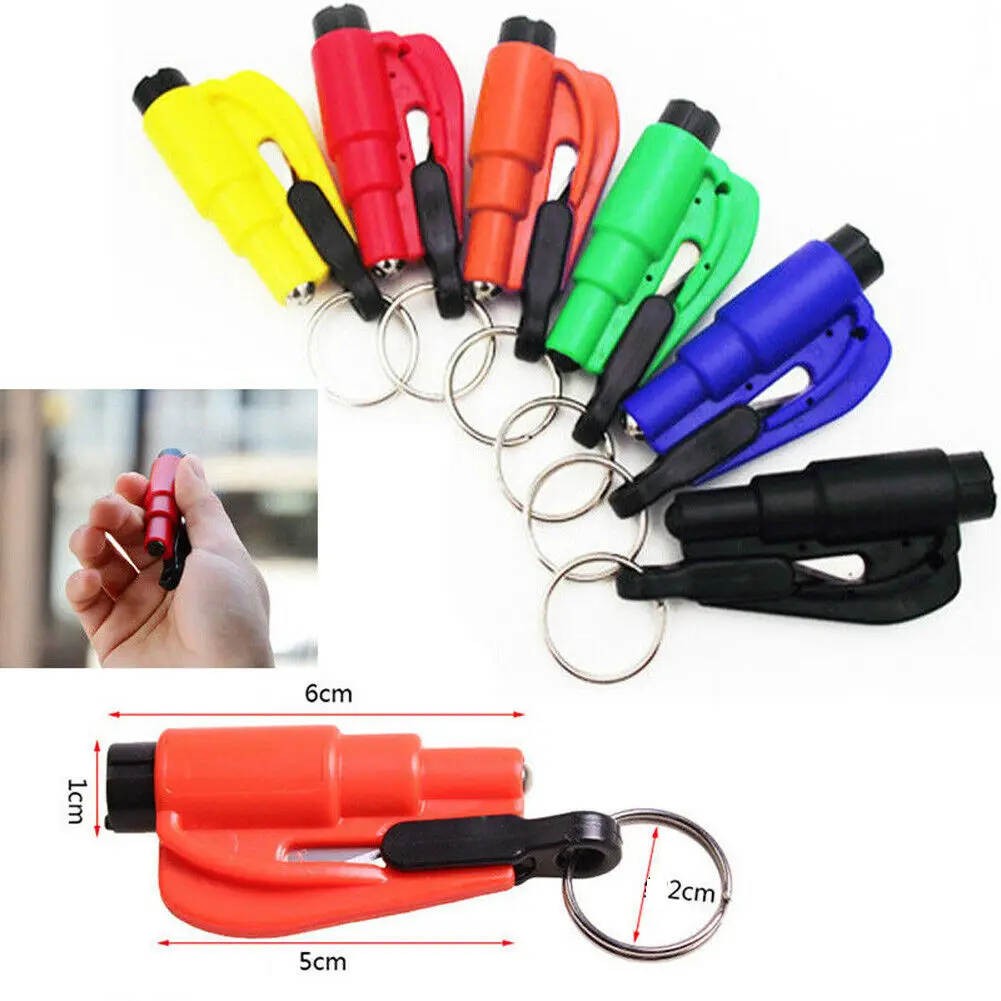 

Mini Resqme Safety Hammer Escape Tool Keychain Emergency Window Glass Breaker