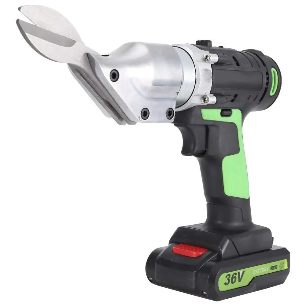 

21v Electric Scissor Metal Sheet Shear Cutter Scissors Rechargeable 2 Battery Rotating Head Small Mouth Cutter