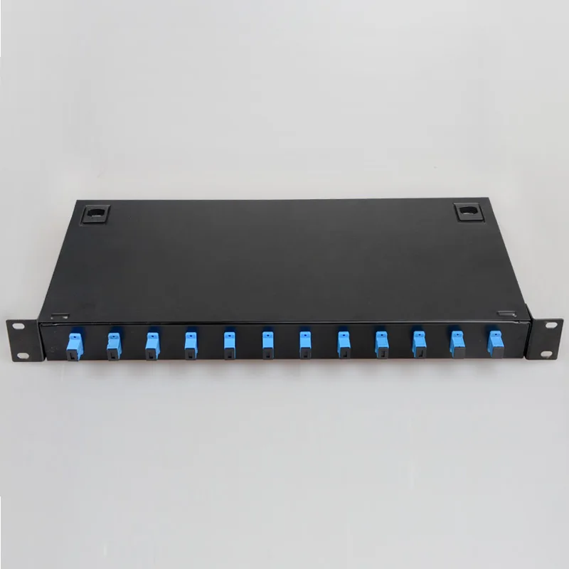 12 Port Fiber Patch Panel SC FC LC Pigtail ODF 1U