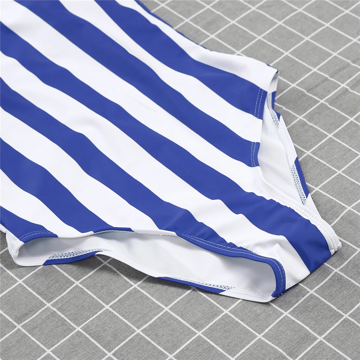 2019 New Sexy Womens One Piece Push Up Padded Monokini Beach Striped Backless Swimwear Swimsuit Bikini Bathing Suits Beachwear-5