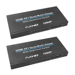 HDMI 4X1 Quad Multi-Viewer 1080 P HDMI экран в режиме реального времени бесшовный коммутатор