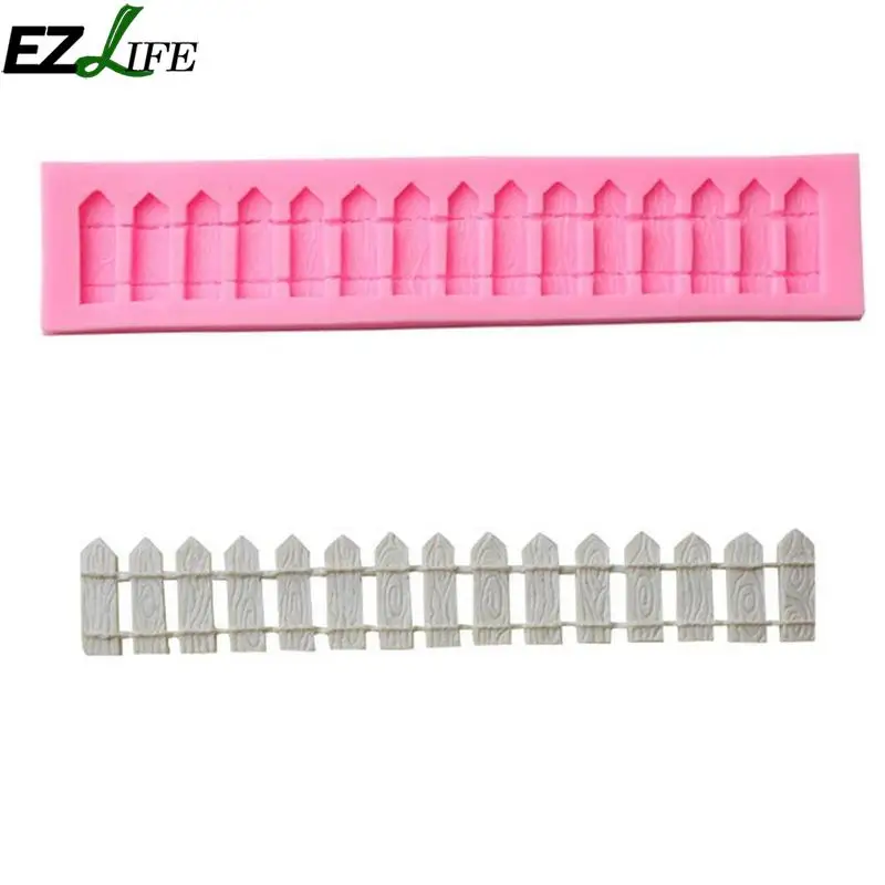 

1pc 3D Garden Fence Silicone Fondant Cake Mold Cake Decorating Accessories For Candy Chocolate Cookie Mold Baking Tool CHW0672