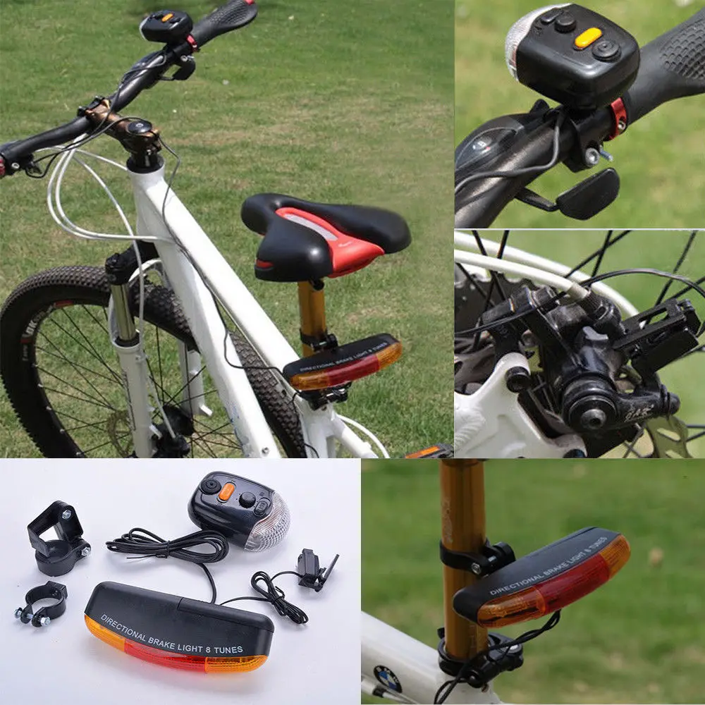 США светодиодный задние тормозные огни стоп-сигнал для поворота свет набор для велосипед ночника