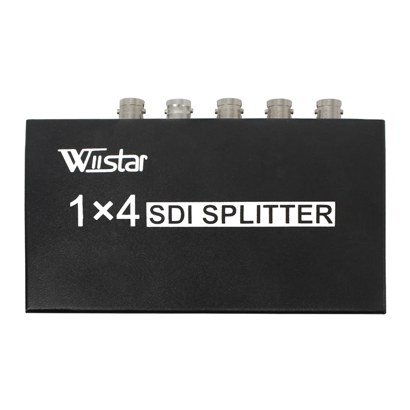 Wiistar SDI сплиттер 1 в 4 out SDI удлинитель конвертер 1x4 Поддержка 3g/SD/HD-SDI 1080P для видеомонитора