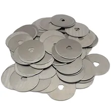 200pcs 28mm Rotary Cutter Circular Spare Blades Rotary Cutter Refill Blades Sewing Quilt Mat Card Cuts Fabric Leather Paper