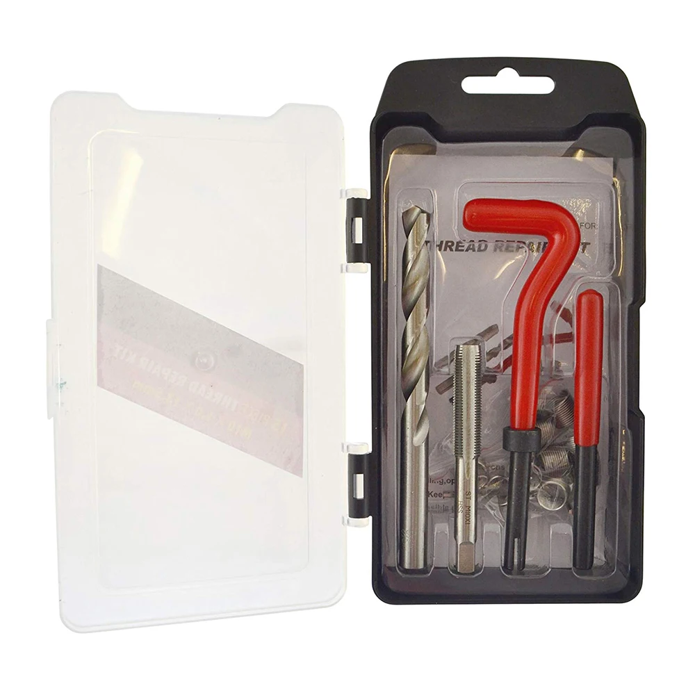 

30Pcs Metric Thread Repair Insert Kit M5 M6 M8 M10 M12 M14 Helicoil Car Pro Coil Tool