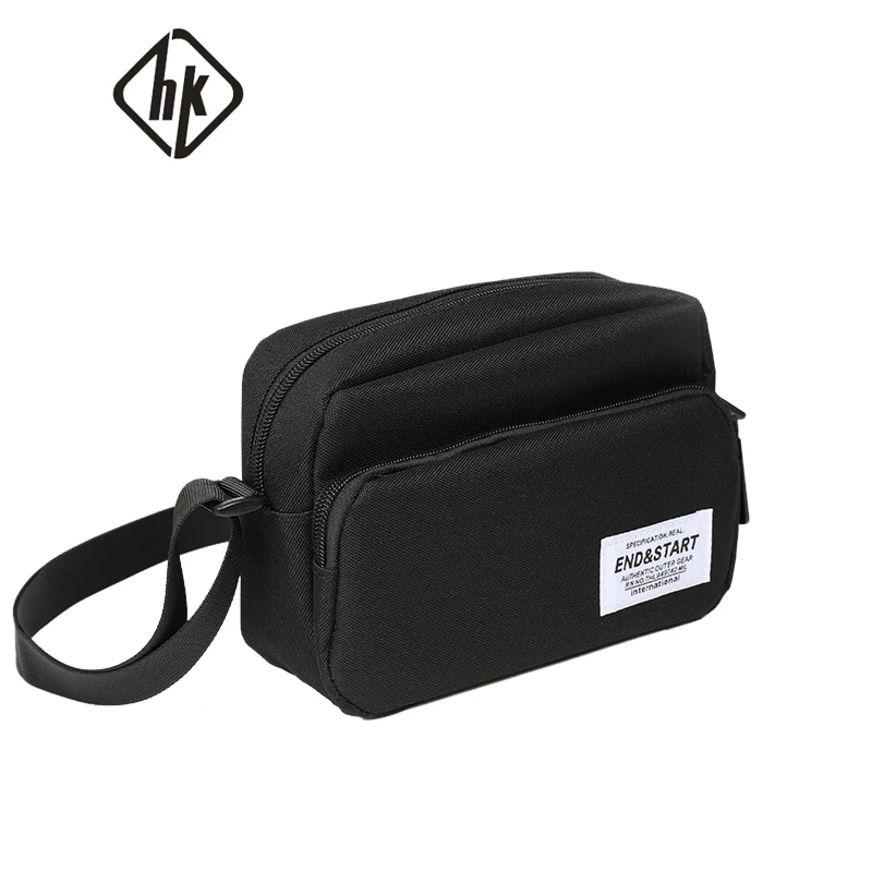 Hk Men's Crossbody Bag pack hidden zipper Phone Shoulder Bags for