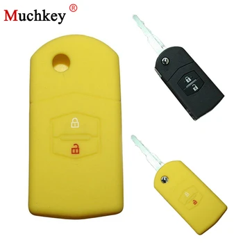 

Car Accessories Key Bag For MAZDA 3 6 CX-5 CX-7 CX-9 MX-5 Car Key Case Silicone Folding Flip Remote Key Cover 1 Pc